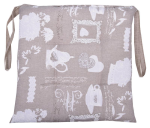 CUSCINO SEDIA 4 PUNTI SHABBY FANGO CM38X38 C&T