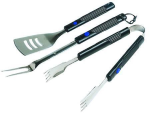 SET UTENSILI PER BARBECUE PZ.3 CON MANICI ALLUNGABILI IN BACHELITE - set pz.3