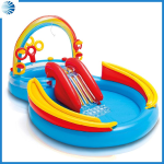 PISCINA GONFIABILE OVALE "GIOCO ACQUA SCIVOLO" +2 ANNI - cm.297x193x135h. - peso Kg.7,800 (art.57453)