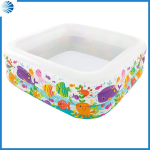 PISCINA GONFIABILE QUADRA "AQUARIUM" +3 ANNI - cm.159x159x50h. - peso kg.3.600 (art.57471)