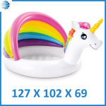 PISCINA GONFIABILE UNICORNO 1-3 ANNI - ø cm.127x102x69 - peso kg.1,75 (art.57113)