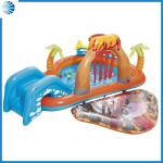 PISCINA CON GIOCHI GONFIABILE "LAVA LAGOON" +2 ANNI - cm.265x265x104 - peso Kg.5,900 (art.53069)