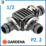 RACCORDO A T PER TUBO DA 1/2" PER MICROIRRIGAZIONE - per tubo da 1/2" conf. pz.2 in blister (8329-29)