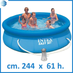 PISCINA EASY AUTOPORTANTE TONDA CM.244x61H. - 28108