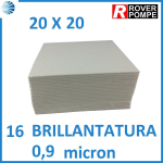 CARTONE FILTRANTE CM.20X20 - ROVER 16 brillantatura, micron 0,9