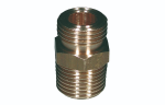 RACCORDO A NIPPLES IN OTTONE CON FILETTATURA DX/SX - 3/8M. x 20/14