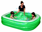 PISCINA "FAMILY" GONFIABILE RETTANGOLARE 2 ANELLI +6 ANNI - cm.201x150x51h - peso Kg.3,300 (art.54005)