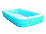 PISCINA "FAMILY" GONFIABILE RETTANGOLARE 3 ANELLI +6 ANNI - cm.305x183x56h.- Kg.7,800 (art.54009)