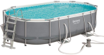 PISCINA POWER STEEL OVALE CON TELAIO PORTANTE CM.488X305X107H. - kg.67,2- lt.10.949 - filtro cartuccia(art.56448)