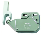 CRICCHETTO A SPINTA MINI LATCH CON RISCONTRO - mm.36x28x11 - bianco