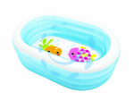 PISCINA OVALE "BABY" 4 ANELLI +3 ANNI - cm.163x107x46h. - (art.57482)