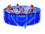 PISCINA FRAME TONDA CON TELAIO PORTANTE CM.305x76H. - Kg.18,9.-lt.4.485 -filtro cartuccia (art.28202)