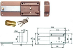 FERROGLIETTO P/FERRO CATENACCIO 6 MANDATE CON CILINDRO FISSO 3106 - mm.60 (310604600)