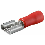 TERMINALI CAPICORDA · PREISOLATI IN PVC · FEMMINA - Rosso 0.25 ÷ 1.5 - PER MASCHIO 4.8 x 0.8 - 00148