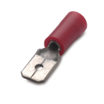 TERMINALI CAPICORDA · PREISOLATI IN PVC · MASCHIO - Rosso 0.25 ÷ 1.5  - PER MASCHIO 6.3 x 0.8 - 00180