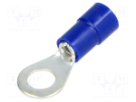 TERMINALI CAPICORDA · PREISOLATI IN PVC · OCCHIELLO - Blu 1.5 ÷ 2.5 - PER VITE 4 - 00219