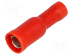 TERMINALI CAPICORDA · PREISOLATI IN PVC · ANTIVIBBRANTI FEMMINA - Rosso 0.25 ÷ 1.5 - mm 4 - 00140