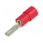 TERMINALI CAPICORDA · PREISOLATI IN PVC · DA LASTRA PIATTO - Rosso 0.25 ÷ 1.5 - mm 2,8 - 00152