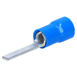 TERMINALI CAPICORDA · PREISOLATI IN PVC · PUNTALE PIATTO - Blu 1.5 ÷ 2.5 - P=12,8X3 - BF-PP12