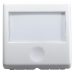 PULSANTE CON TARGA PORTANOME ILLUMINABILE NA 2 MODULI - 250V 10A - SYSTEM WHITE GW20591