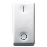 INTERRUTTORE BIPOLARE - NEUTRO - SIMBOLO 0/I  250V 16A - SYSTEM WHITE GW20503