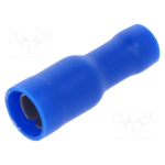 TERMINALI CAPICORDA · PREISOLATI IN PVC · ANTIVIBBRANTI FEMMINA - Blu1.5 ÷ 2.5 - mm 5 - 00240