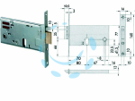 ELETTROSERRATURA DA INFILARE PER FASCE MM.77 H 14450 - mm.80 (14450800)