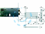 ELETTROSERRATURA DA INFILARE PER FASCE MM.77 H 14460 - mm.70 (14460700)