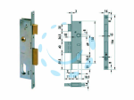 SERRATURA DA INFILARE PER MONTANTI CATENACCIO E SCROCCO 1 MAND. 44220 - mm.15 (44220150)