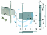 SERRATURA DA INFILARE DOPPIA MAPPA 57013 - mm.50 (57013500)