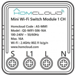 MODULO INTERRUTTORE MINI DA INCASSO WI-FI - 1 CANALE