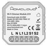 MODULO DIMMER 2 CANALI WI-FI DA INCASSO