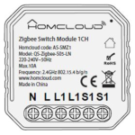 MODULO INTERRUTTORE 1 CANALE ZIGBEE DA INCASSO