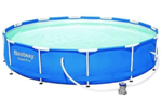 PISCINA STEEL PRO TONDA CON TELAIO PORTANTE CM.366X76H. - 56681