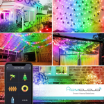 LUCI DECORATIVE 200 LED SMART RGB-IC Wi-Fi + Blue