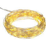 LUCI NATALE 180 MICRO LED BIANCO CALDO A BATTERIA 4,5V MT.13,5