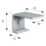 STAFFA IN ACCIAIO A SOFFITTO - ART.163