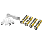 BATTERIA STILO RICARICABILE USB 1700MAH 1.5V 4PZ