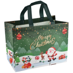 BUSTA NATALE TNT VERDE  C&X - CM. 25X32X17