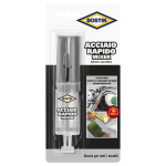 ACCIAIO RAPIDO MIXER LIQUIDO BOSTIK ADESIVO EPOSSIDICO BICOMPONENTE - ML.24