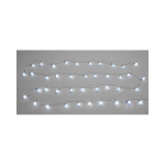 CATENA LUCI SFERETTE A LED BIANCO CALDO 8 GIOCHI LUCI - 40 led - mt.4 + 5 DI CAVO